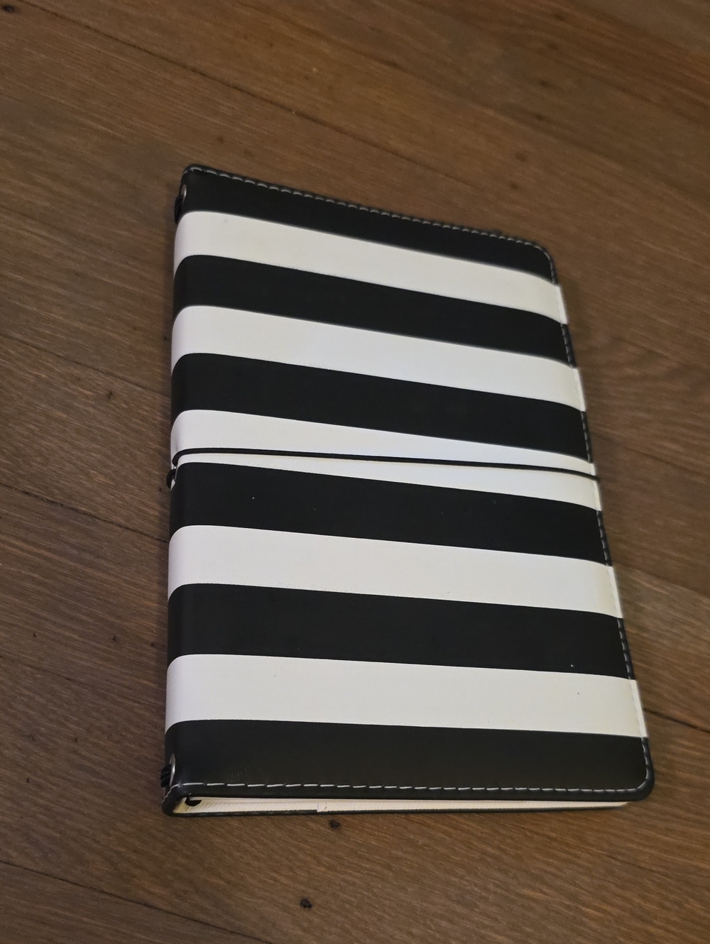 Heidi Swapp Black and White Striped Notebook / Journal